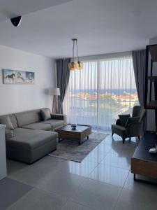 Χώρος καθιστικού στο Northern Cyprus Iskele Bogaz Abelia One plus One Sea View