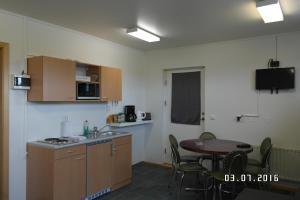 Dapur atau dapur kecil di Eidavellir Apartments and Rooms