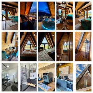 a collage of different pictures of a house at Villa Merima Vlasic in Vlasic +37 photos