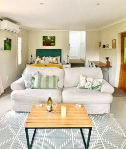 Et opholdsområde på Mijn Huis - Cottage Hideaway