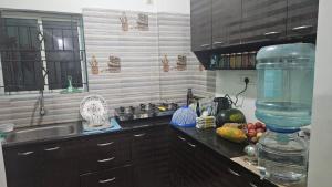 Η κουζίνα ή μικρή κουζίνα στο JINS Homestay