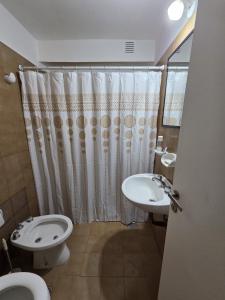 Koupelna v ubytování Monoambiente cómodo zona centro