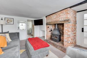 Posezení v ubytování Church Cottage