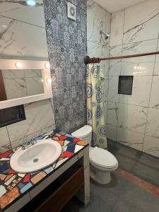 Koupelna v ubytování orula experiences