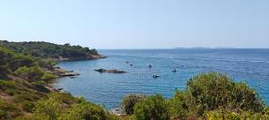 a group of people swimming in a body of water at Bella Vista Colline Valmer in La Croix-Valmer