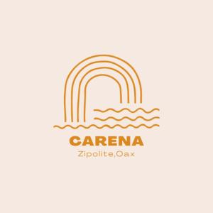 a logo of a rainbow over the water at Carena I Air Conditioning in Zipolite