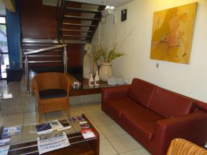 Posezení v ubytování Apartamento Em Andar Alto com Vista Mar Meireles