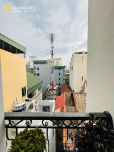 a view of a city from a balcony at Salahomes Apartment by Dapano in Hanoi