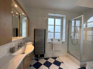 Koupelna v ubytování Wohnen im alten Feuerwehrturm