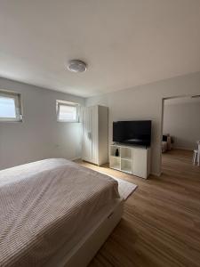 Μια τηλεόραση ή/και κέντρο ψυχαγωγίας στο Cozy Room Modern & Central