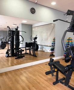 Fitness centrum a/nebo fitness zařízení v ubytování Alphaville Comfort - Complete Apto
