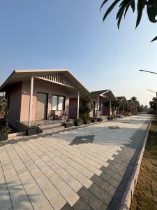 Bygningen som resortet ligger i