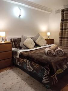 Ένα ή περισσότερα κρεβάτια σε δωμάτιο στο Double room in London