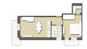 The floor plan of Versilia Residence