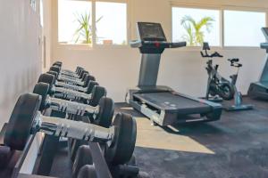 Γυμναστήριο ή/και όργανα γυμναστικής στο Luxury Beachfront Escape with Rooftop Pool - Views