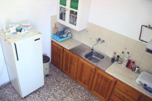Kuchyň nebo kuchyňský kout v ubytování Αlexandros apartment