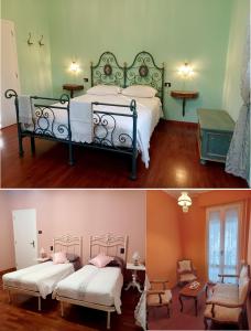 Ένα ή περισσότερα κρεβάτια σε δωμάτιο στο B&B Pitrén