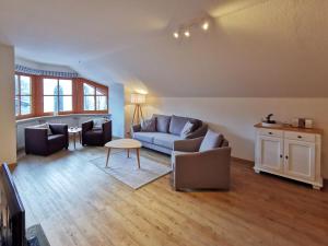 Posezení v ubytování Ferienwohnung Dorfplatz