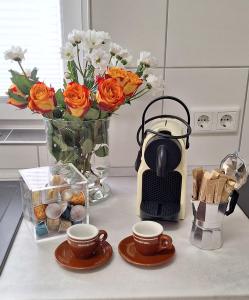 Kemudahan buat kopi dan teh di Hill43 Ferienwohnung Tuttlingen