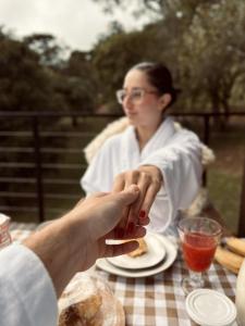 Jídlo v prázdninového domu nebo okolí