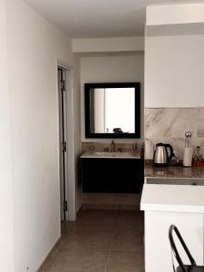 Kuchyň nebo kuchyňský kout v ubytování Depa Apart