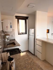 Kuchyň nebo kuchyňský kout v ubytování Depa Apart