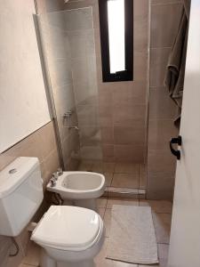 Koupelna v ubytování Depa Apart