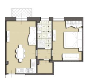 The floor plan of Versilia Residence
