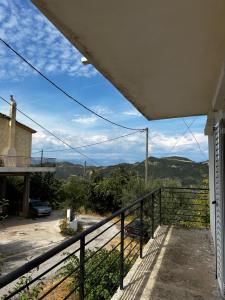 a view from the balcony of a house at Sellas Retreat in Patra
