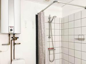a bathroom with a shower and a toilet at 14235-Grevinge-Askebjerggardsvej-20 in Grevinge +26 photos