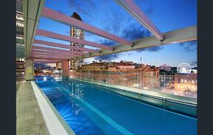 a view of a swimming pool on a building at Location! Brisbane City Centre! Whole Apartment! in Brisbane