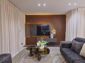 Posezení v ubytování Acorn-Luxury 3bedroom Apartment with Lakeview