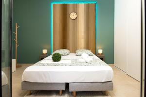 Postel nebo postele na pokoji v ubytování Appartement neuf - Patio intérieur - Parking - EF