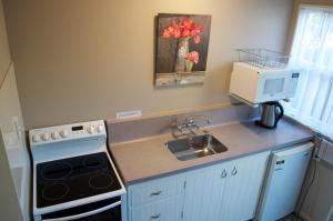 A kitchen or kitchenette at Diplomat Motel