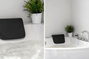 two pictures of a sink with plants and a faucet at G245-Lemvig-Porsevej-45 in Lemvig +33 photos