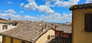 a view of roofs of buildings in a city at Luna Lilla in Siena