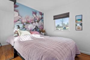 Postel nebo postele na pokoji v ubytování 8597-Glesborg-Karens-Bakke-25