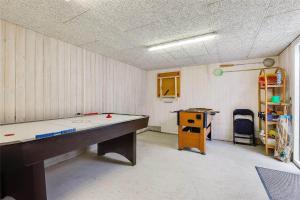 an empty room with a ping pong table in it at 8533-Grenaa-Fridavej-2 in Brøndstrup