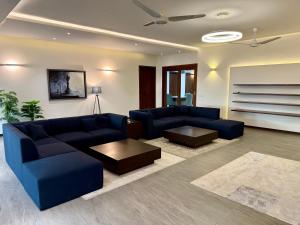 Χώρος καθιστικού στο The Penthouse