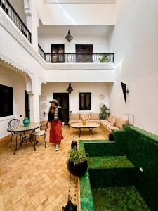 Χώρος καθιστικού στο Dar Nossa