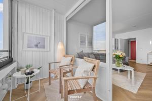 Posezení v ubytování Ferienwohnung Küstenzauber 7603 Marina Wendtorf