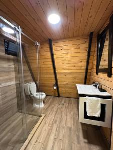 Koupelna v ubytování Pine Straw Douma
