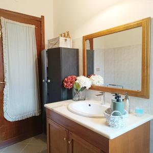 Koupelna v ubytování Casa vacanze in villa