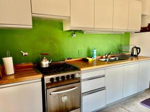 Η κουζίνα ή μικρή κουζίνα στο Complejo casa grande y dos lofts en Traslasierra