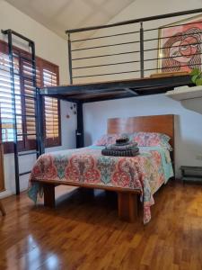 a bedroom with a bed with a loft at el nido! Private stay at nice apartment North blvd Saltillo Mexico in Saltillo +30 photos