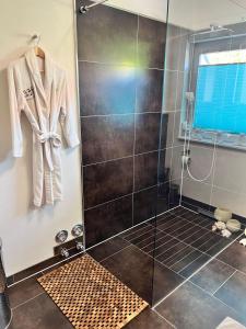 Koupelna v ubytování Ferienwohnung-Brockenblick + 18 fotografií