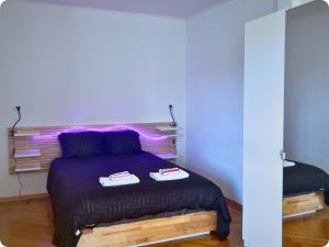 Postel nebo postele na pokoji v ubytování HSH Lausanne Connect