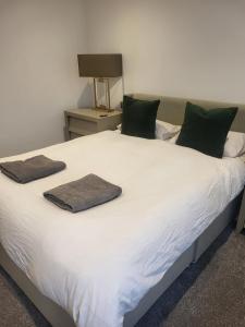 Postel nebo postele na pokoji v ubytování Shoreline Modern Ramsgate Stay