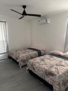 Postel nebo postele na pokoji v ubytování Lindo depto 2 piso cerca de la playa