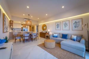 Χώρος καθιστικού στο Departamento Nuevo 2 Recámaras en Bucerías Vista al Mar